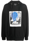 COSTUME NATIONAL CONTEMPORARY GRAPHIC-PRINT PULLOVER HOODIE