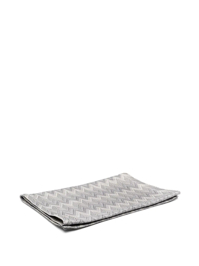 Missoni Stripe-pattern Table Cloth In Grey