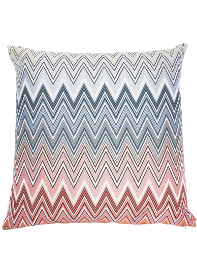 Missoni Jarris Patterned Cushion In Pink