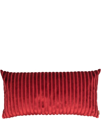 Missoni Ribbed Velvet Cushion In Red
