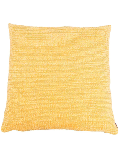 Missoni Velvet Square-shape Cushion In Yellow