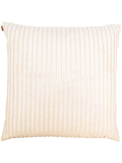 Missoni Ribbed-velvet Cushion In Neutrals