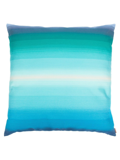 Missoni Tonga Gradient-effect Cushion In Blue