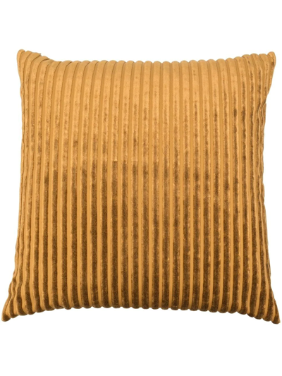 Missoni Rabat Ribbed Velvet Cushion In Yellow