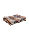 Missoni Interwoven-knit Design Blanket In Brown