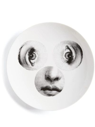 Fornasetti Tema E Variazioni N.40 Wall Plate In Weiss