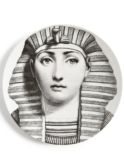 Fornasetti Tema E Variazioni N.221 Wall Plate In Weiss
