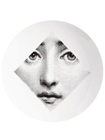 Fornasetti Tema E Variazioni N.65 Wall Plate In Weiss