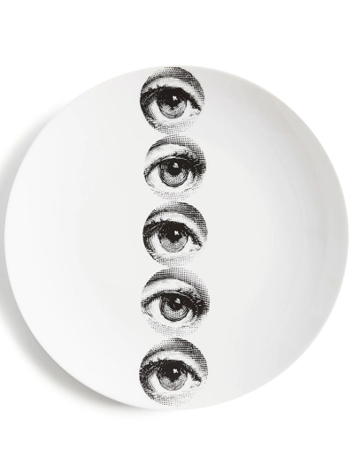 Fornasetti Tema E Variazioni N.43 Wall Plate In Weiss