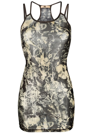 Knwls Roses Crumble Mini Dress In Schwarz
