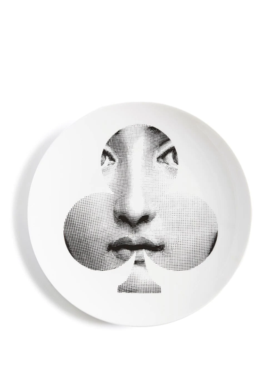 Fornasetti Tema E Variazioni N.69 Wall Plate In Weiss
