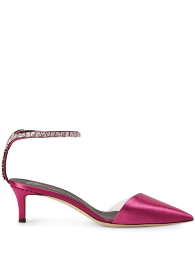 Giuseppe Zanotti Xenya Crystal In Fucsia