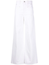 Isabel Marant White Wide Leg Jeans In Weiss