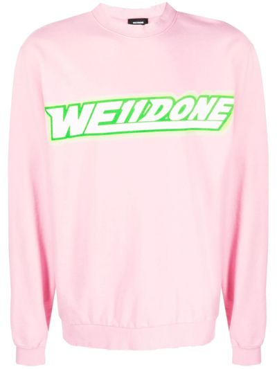 We11 Done We11done Unisex Pink Vintage Short Sweatshirt