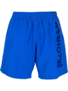 Alexander Mcqueen Man Swim Trunks Bright Blue Size M Polyamide