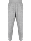 Dsquared2 Embroidered-logo Cotton Track Pants In Grau
