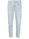Citizen Of Humanity Refresh Elsa Mid-rise Slim Fit Cropped Denim In Blue
