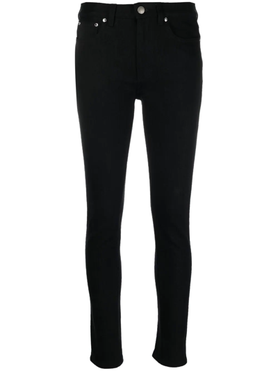 Burberry Felicity Mid-rise Stretch Skinny Jeans In Black