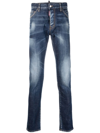 DSQUARED2 BLEACHED SLIM-FIT JEANS