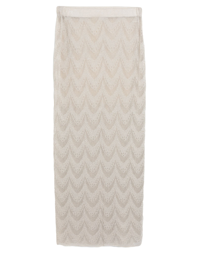 Dondup Long Skirts In Beige
