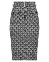 Gil Santucci Midi Skirts In Black
