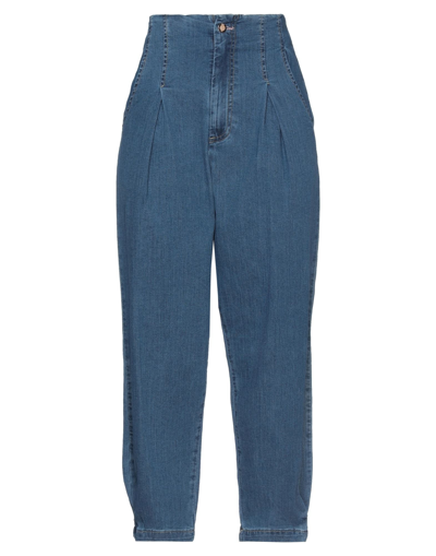 White Wise Jeans In Blue
