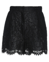 DOLCE & GABBANA DOLCE & GABBANA WOMAN SHORTS & BERMUDA SHORTS BLACK SIZE 4 COTTON, VISCOSE, POLYAMIDE