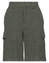 Msgm Cropped Pants In Green