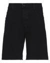 Gaelle Paris Gaëlle Paris Man Denim Shorts Black Size 34 Cotton, Elastane