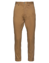 MESSAGERIE MESSAGERIE MAN PANTS BROWN SIZE 34 COTTON, ELASTANE