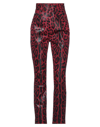 Dolce & Gabbana High-waist Leopard Print Pants In Red