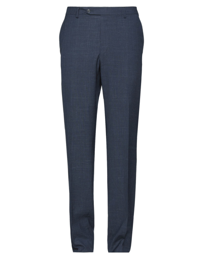 Zegna Blue Cotton Blend Pants Men