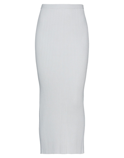 Mm6 Maison Margiela Long Skirts In Light Grey