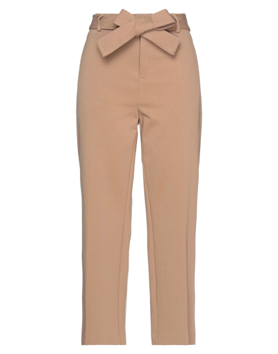 Merci .., Woman Pants Camel Size 10 Viscose, Nylon, Elastane In Beige