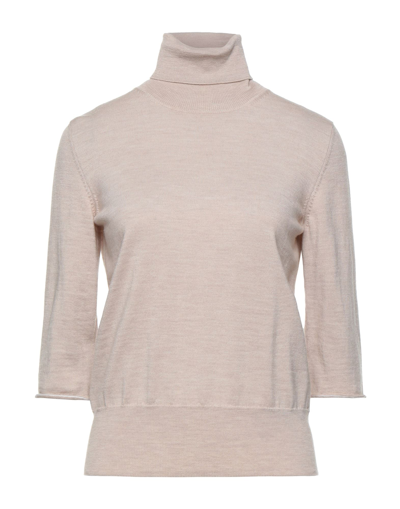 Mm6 Maison Margiela Turtlenecks In Beige