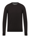 Alpha Studio Sweaters In Dark Brown