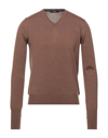 Alpha Studio Sweaters In Sand