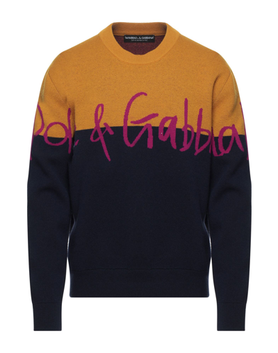 Dolce & Gabbana Sweaters In Ocher