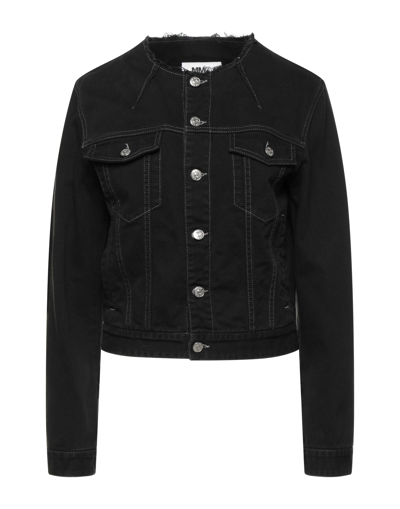 Mm6 Maison Margiela Denim Outerwear In Black