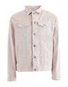 Brunello Cucinelli Denim Outerwear In Pastel Pink