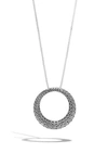 John Hardy Classic Chain Circle Pendant Necklace,NB96175X36