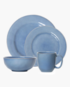 Juliska Puro Chambray 16 Piece Dinnerware Set, Service For Four