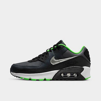 Nike Big Kids' Air Max 90 Casual Shoes In Black/chrome/dark Smoke Grey/iron Grey