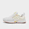 Nike Women's Air Presto Casual Shoes In White/vivid Sulfur/summit White