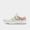 Nike Women's Free Run 2 Running Shoes In Summit White/goldtone/sail/rush Orange