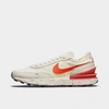 Nike Waffle One Crater Se Women's Shoe In Pale Ivory/light Bone/black/orange