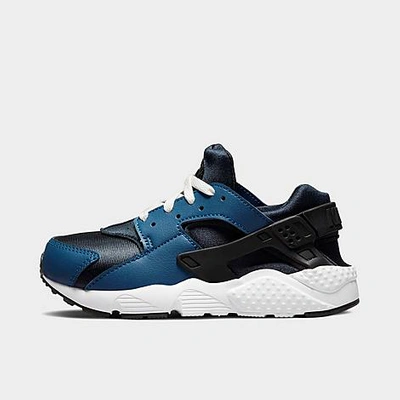 Nike Huarache Run Little Kids' Shoe In Marina/black/armory Navy/white