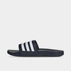Adidas Originals Men's Adilette Comfort Slide Sandals From Finish Line In Ink/white/ink