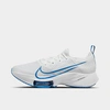 Nike Men's Air Zoom Tempo Next% Road Running Shoes In White/photo Blue/pure Platinum/black