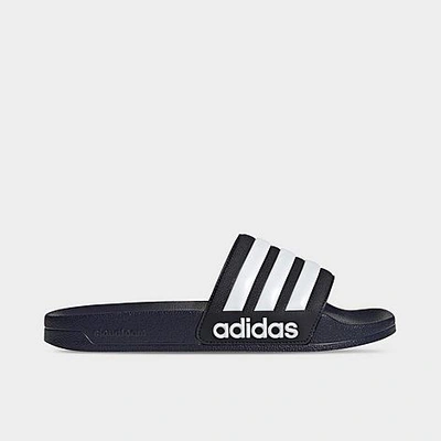 Adidas Originals Adidas Little Kids' Adilette Shower Slide Sandals From Finish Line In Legend Ink/footwear White/legend Ink